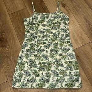 Aqua Blues Women's Juniors Tropical Hawaiian‎ Dress Size 11 Blue Green